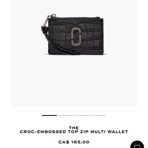 Marc Jacobs Croc Embossed Wallet